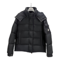 Moncler Maya Matte Hooded Puffer – Black