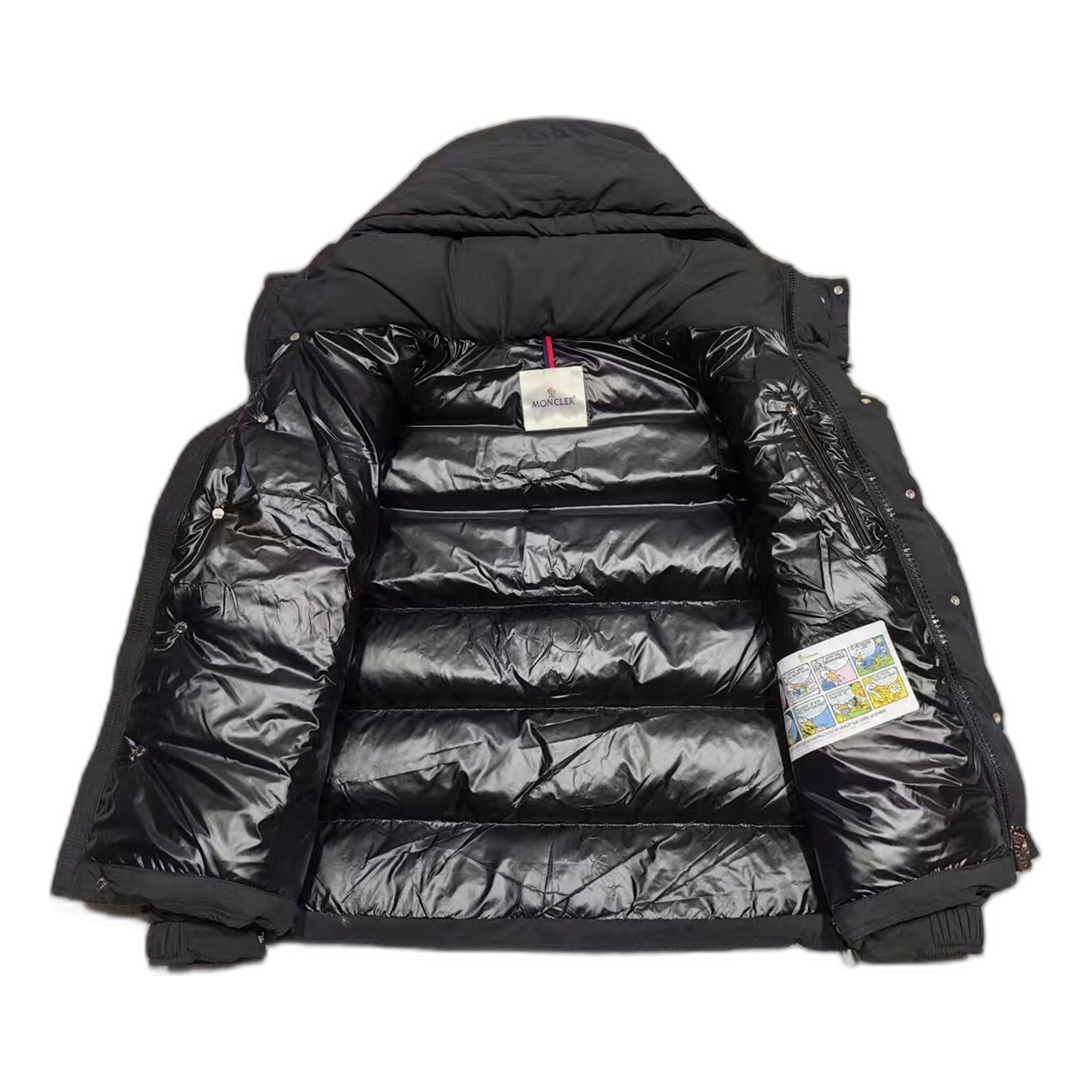 Moncler Maya Matte Hooded Puffer – Black