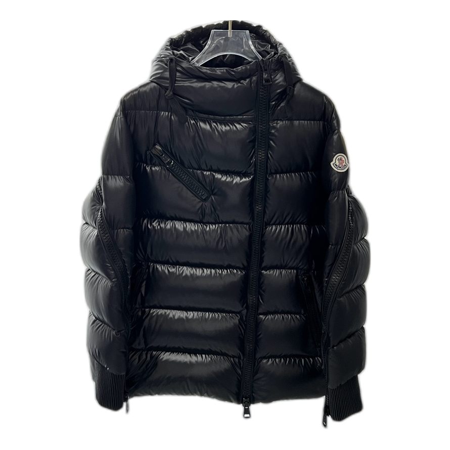 Moncler Liriope Asymmetric-Zip Hooded Puffer