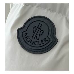 Moncler Contrast-Hood Colour-Block Puffer Jacket