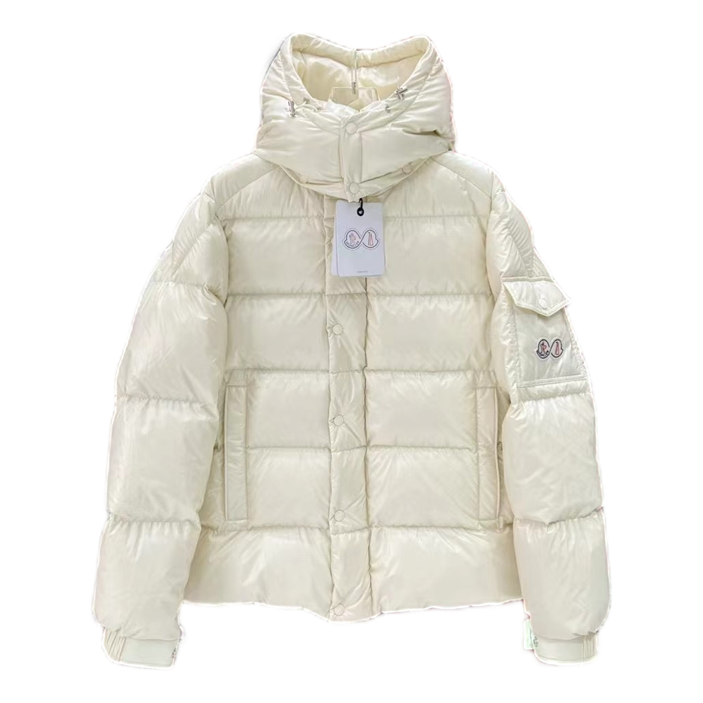 Moncler Maya 70th Anniversary Glossy Hooded Puffer