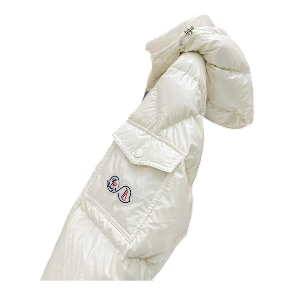Moncler Maya 70th Anniversary Glossy Hooded Puffer