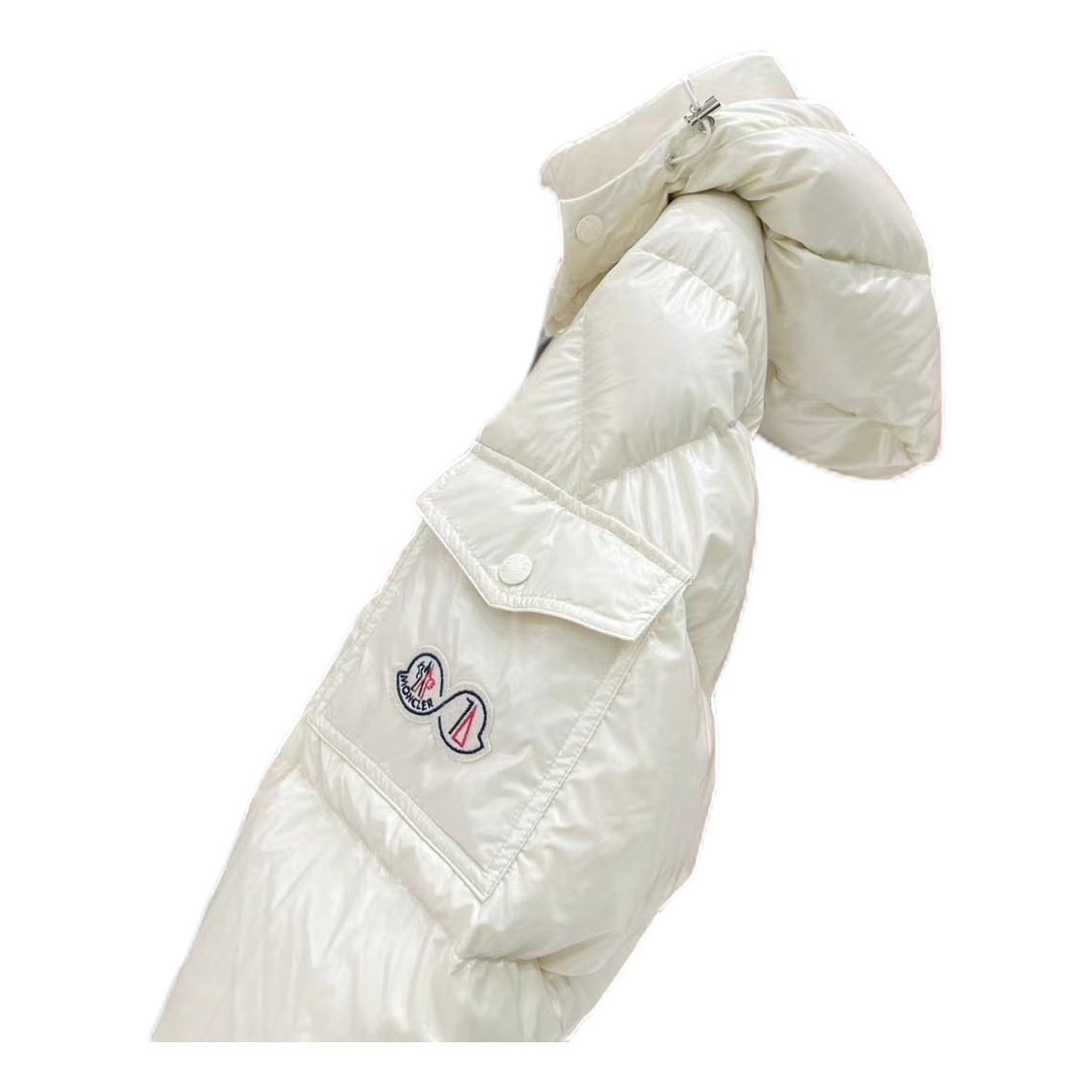 Moncler Maya 70th Anniversary Glossy Hooded Puffer