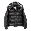 Moncler Maya 70th Anniversary Glossy Hooded Puffer
