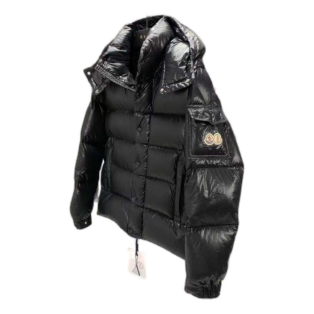 Moncler Maya 70th Anniversary Glossy Hooded Puffer