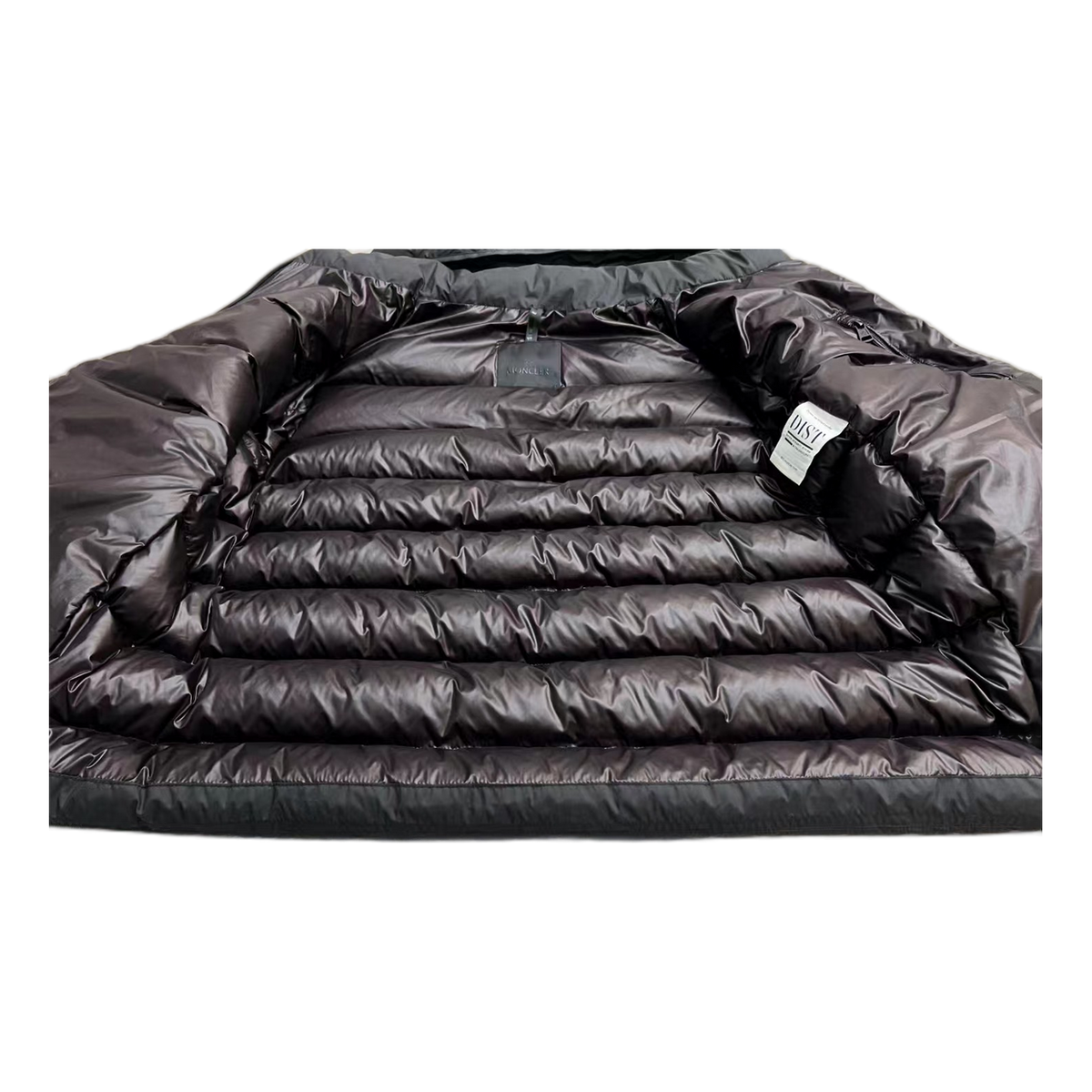 Moncler Vertical-Logo Snap-Front Puffer – Black