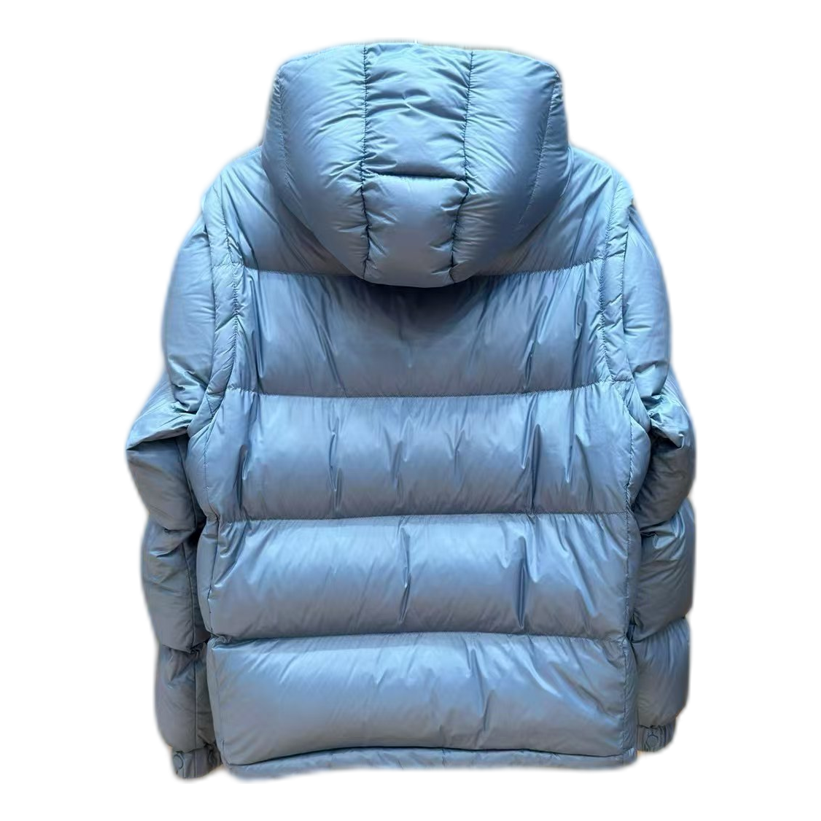 Moncler Oversized Chest-Badge Hooded Puffer
