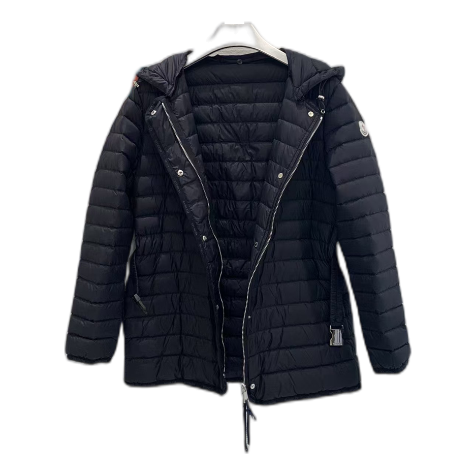 Moncler Oredon Belted Hooded Puffer – Black