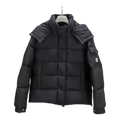 Moncler Maya Matte Hooded Puffer – Black
