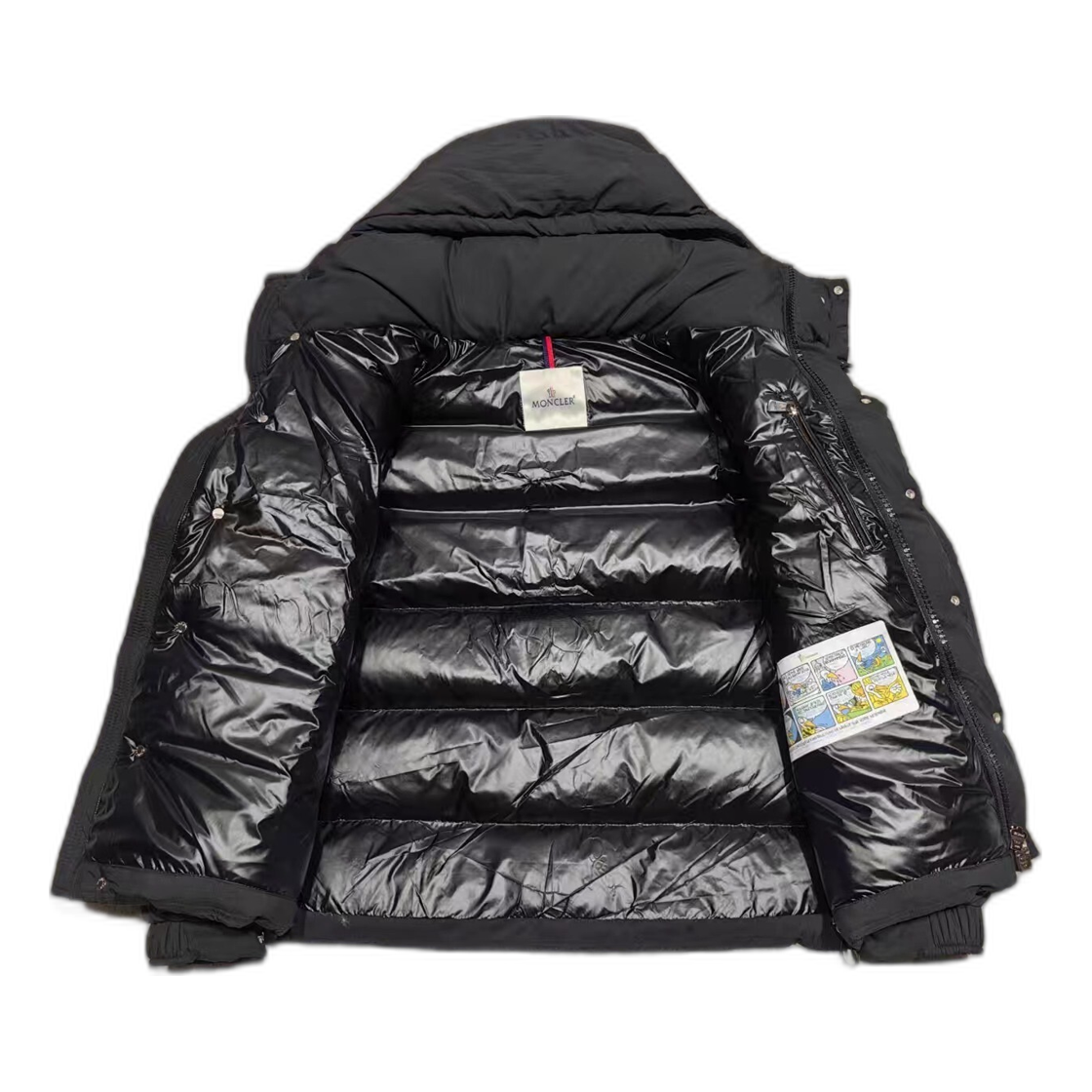 Moncler Maya Matte Hooded Puffer – Black
