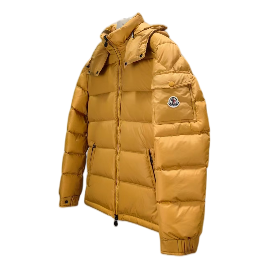 Moncler Maya Hooded Puffer – Yellow