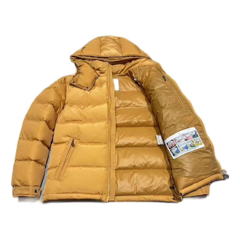 Moncler Maya Hooded Puffer – Yellow