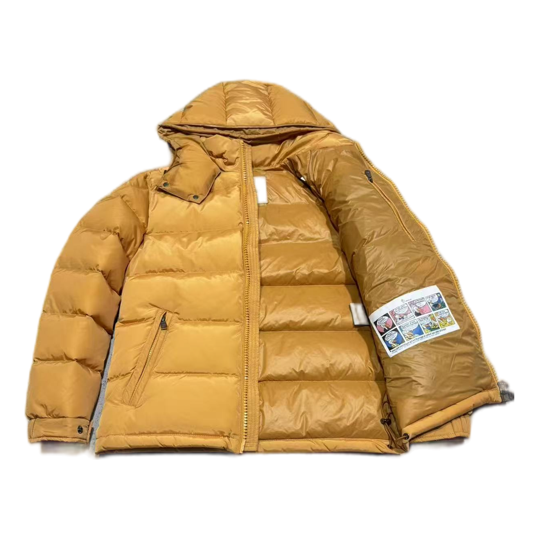 Moncler Maya Hooded Puffer – Yellow