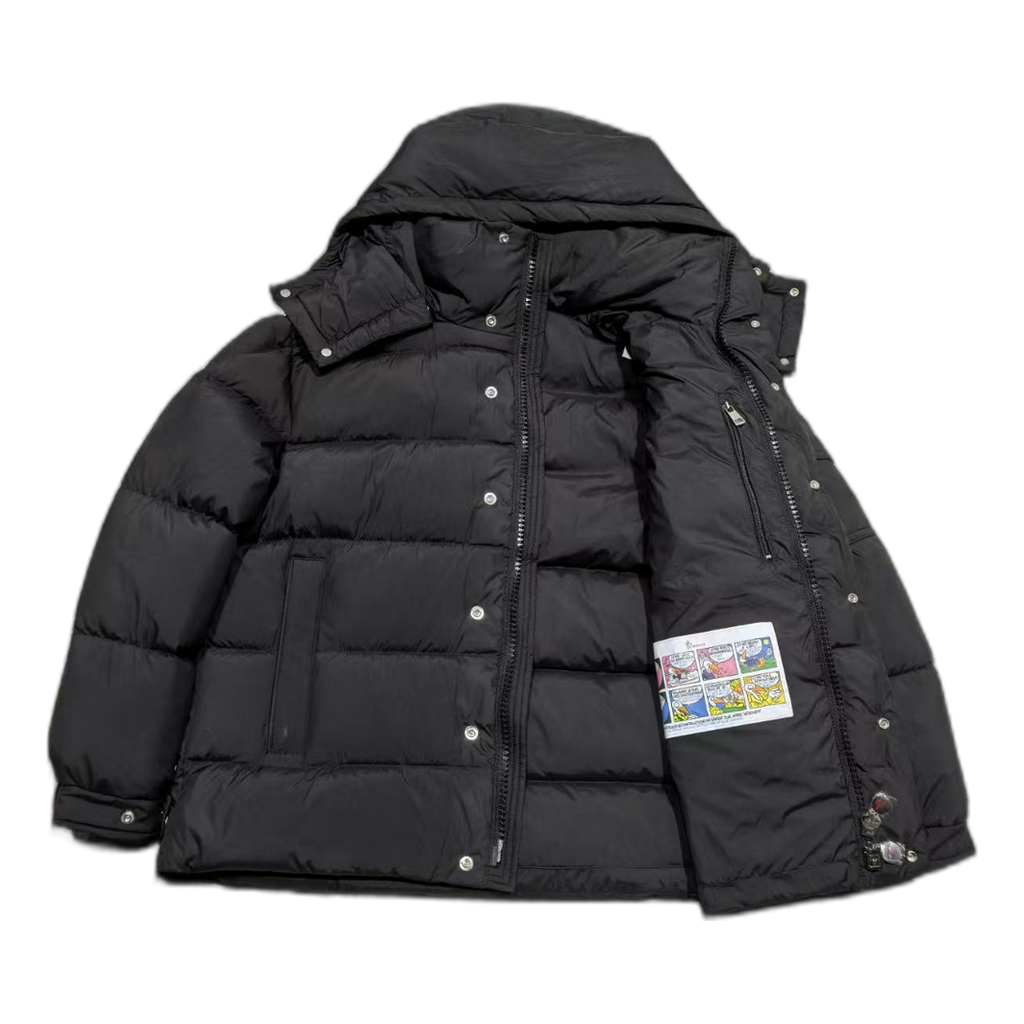 Moncler Matte Snap-Front Hooded Puffer