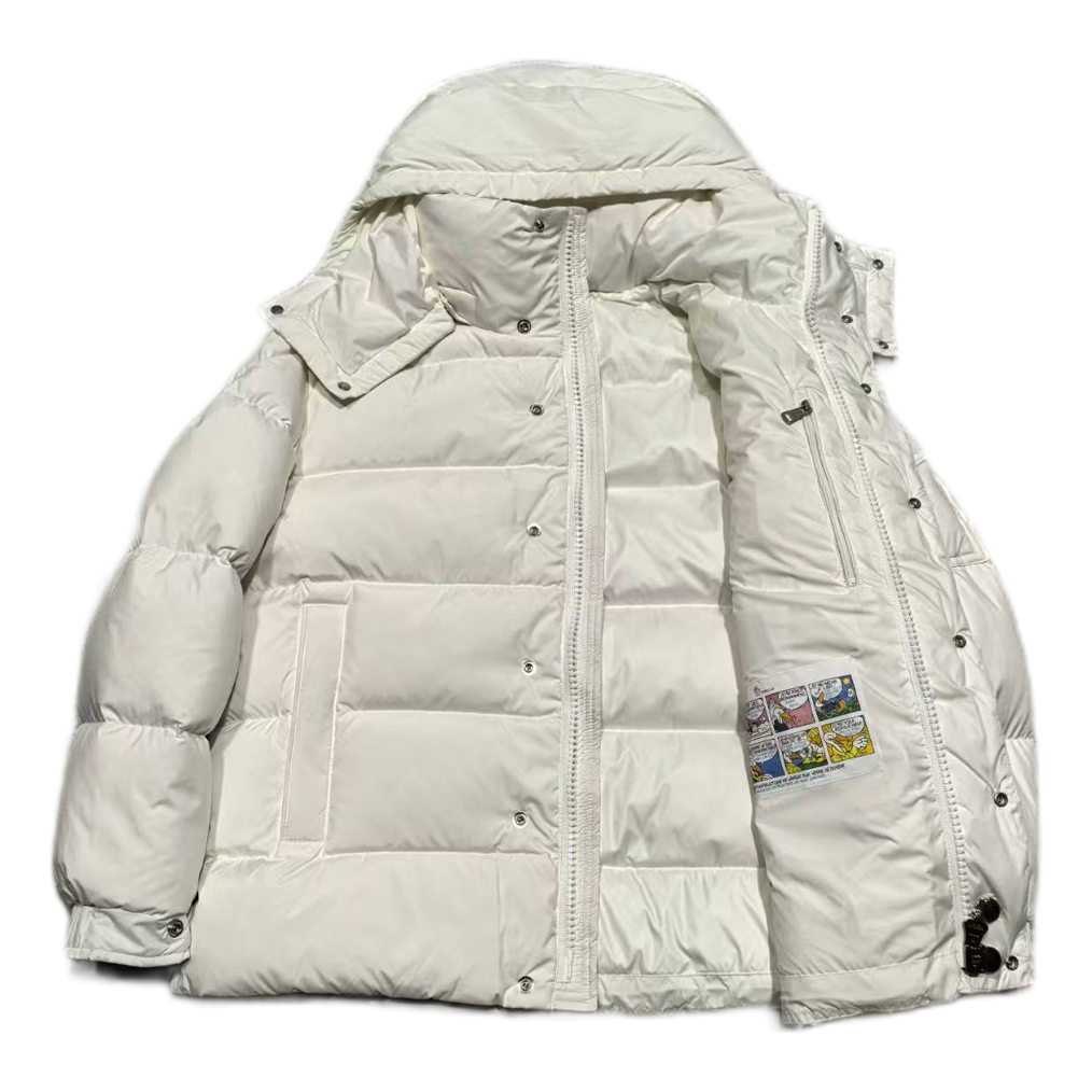 Moncler Matte Snap-Front Hooded Puffer