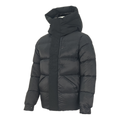 Moncler Tonal-Logo High-Collar Puffer – Black