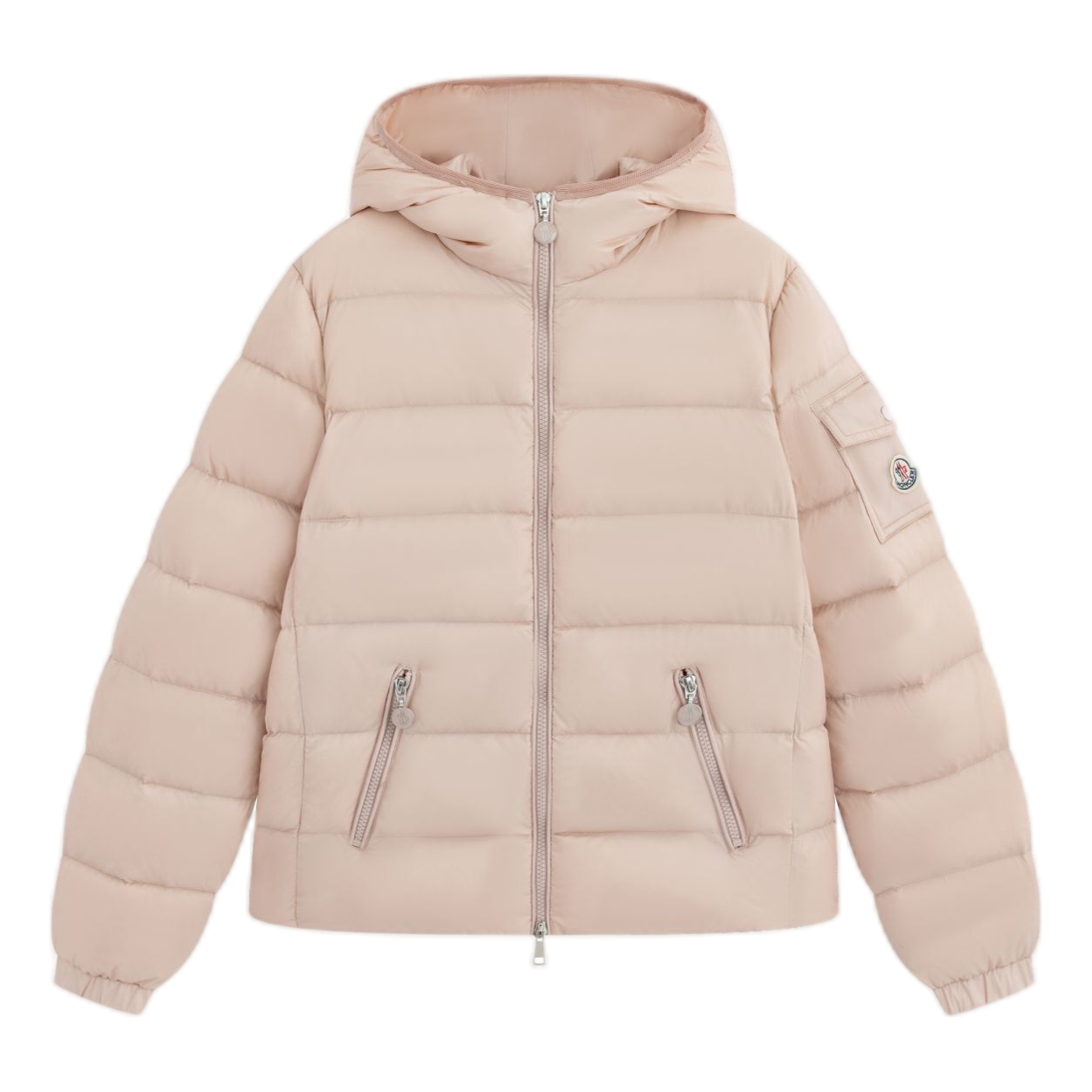 Moncler Gles Fitted Hooded Puffer