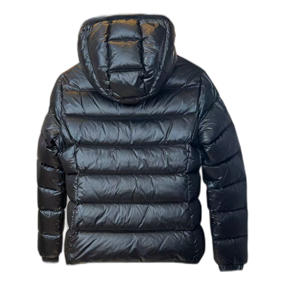 Moncler Gles Glossy Hooded Puffer