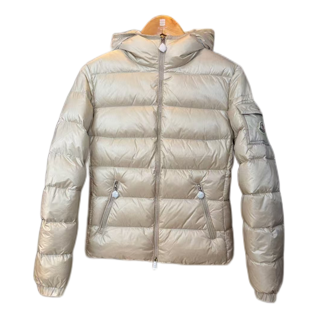 Moncler Gles Glossy Hooded Puffer