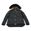 Moose Knuckles Gold 3Q Fur-Trim Puffer – Black