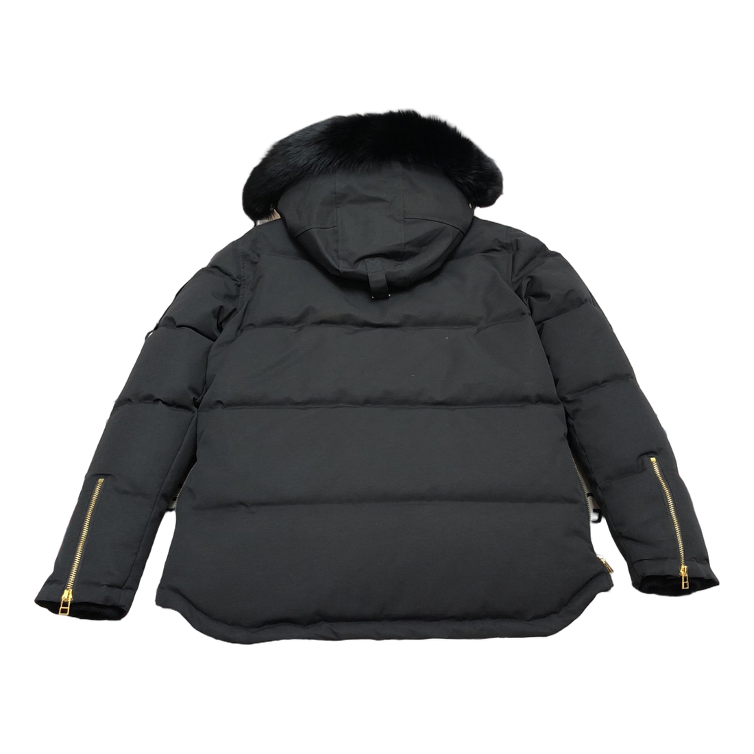 Moose Knuckles Gold 3Q Fur-Trim Puffer – Black