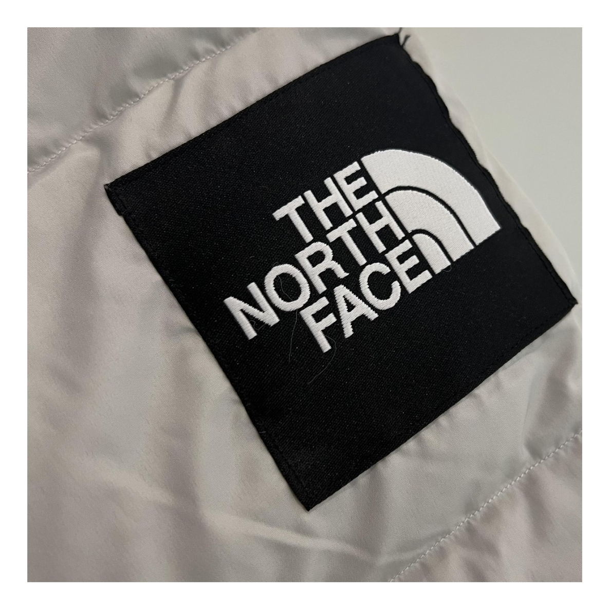 The North Face Color-Block Hooded Long Puffer Coat – Grey