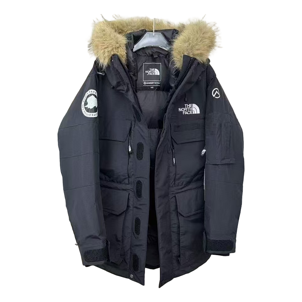 The North Face Four-Pocket Fur-Trim Hooded Parka – Graphite