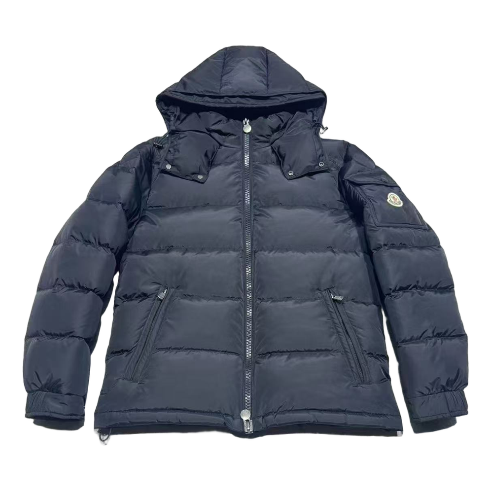 Moncler Sleeve-Pocket Hooded Puffer – Navy