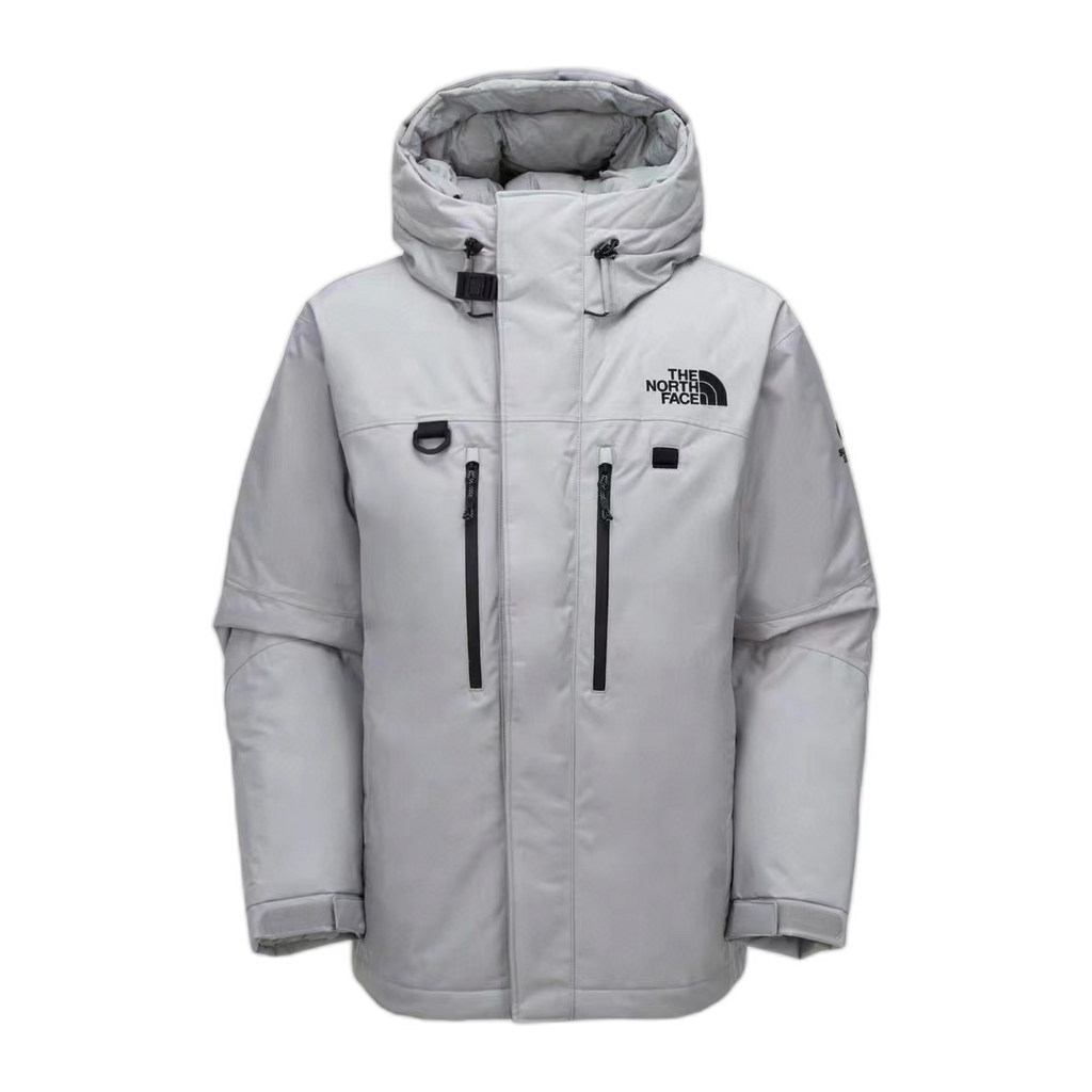 The North Face Himalayan Down Parka – Grey & White | 700-Fill