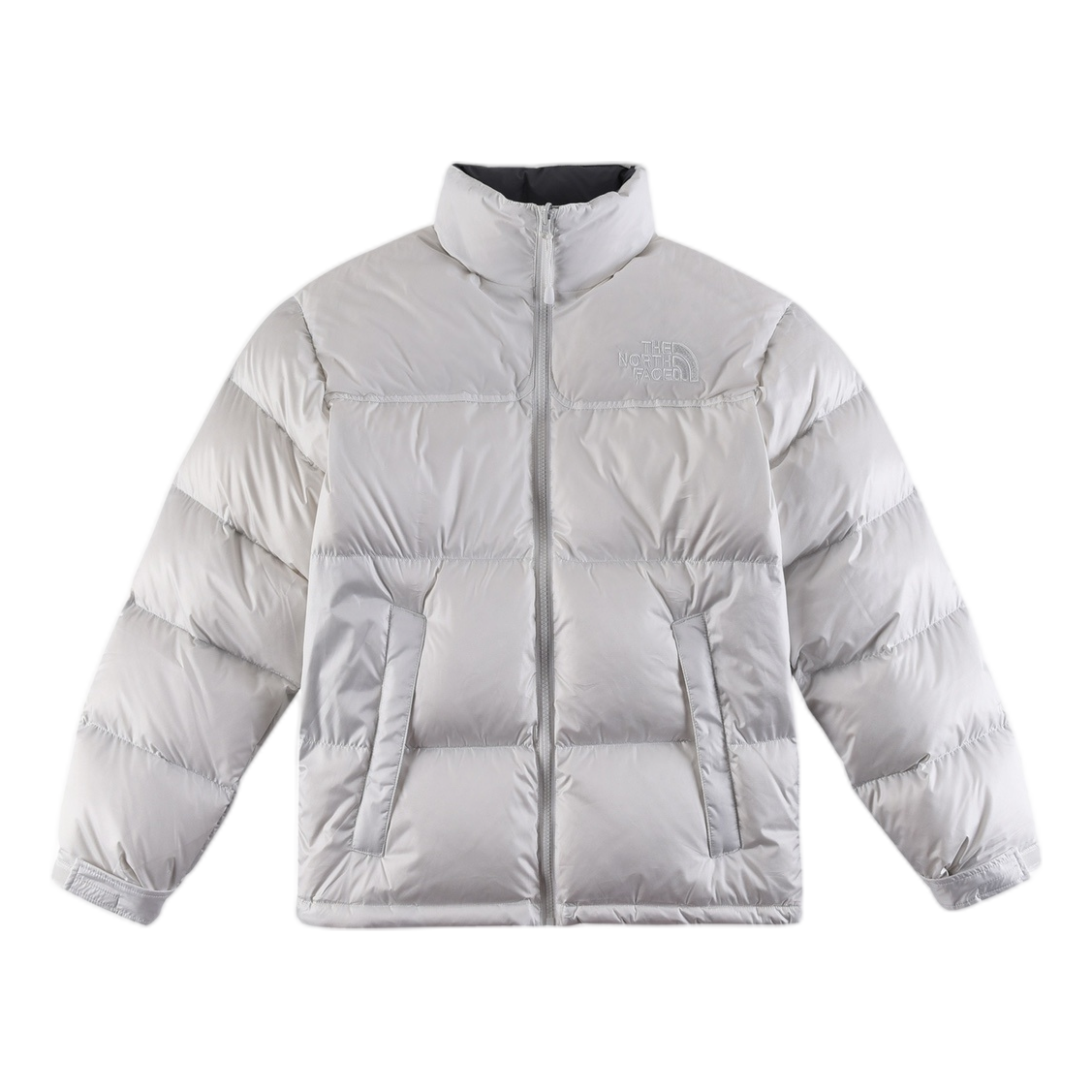 The North Face Contrast-Panel Stand-Collar Puffer Jacket