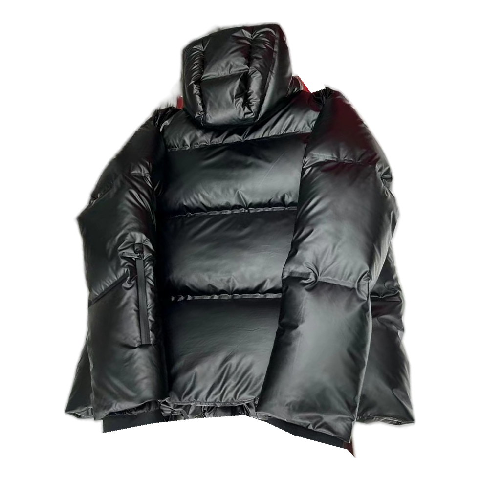Prada Linea Rossa Hooded Puffer Jacket – Black